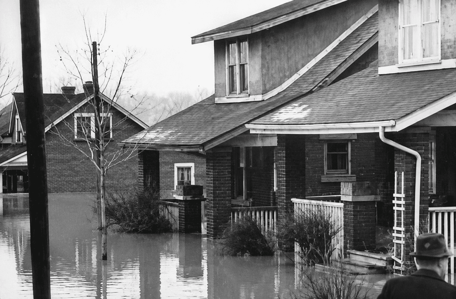 The 1937 London flood — one of several photos of this major local disaster found among the family's boxes