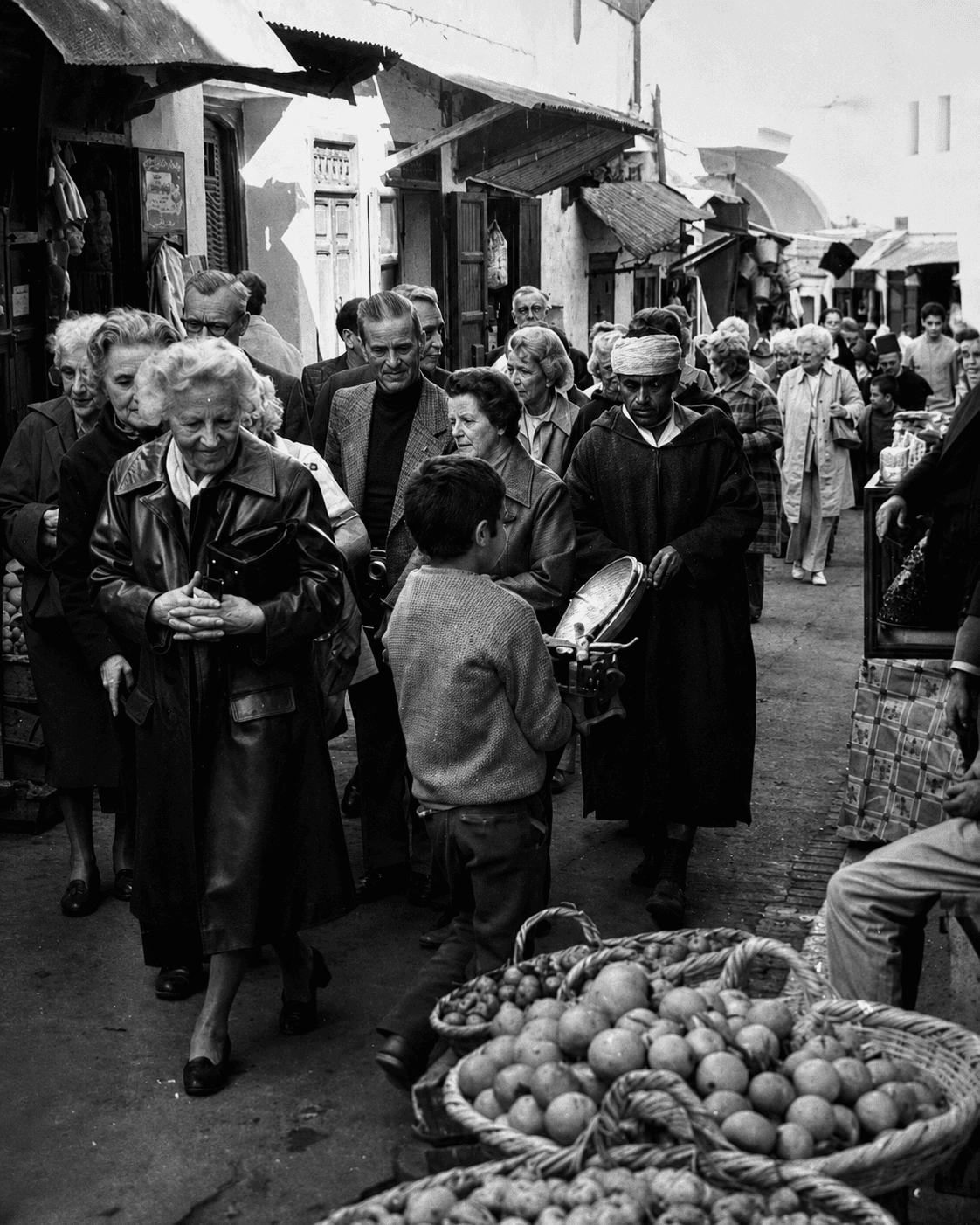 Hilda and Art in Morocco, 1974