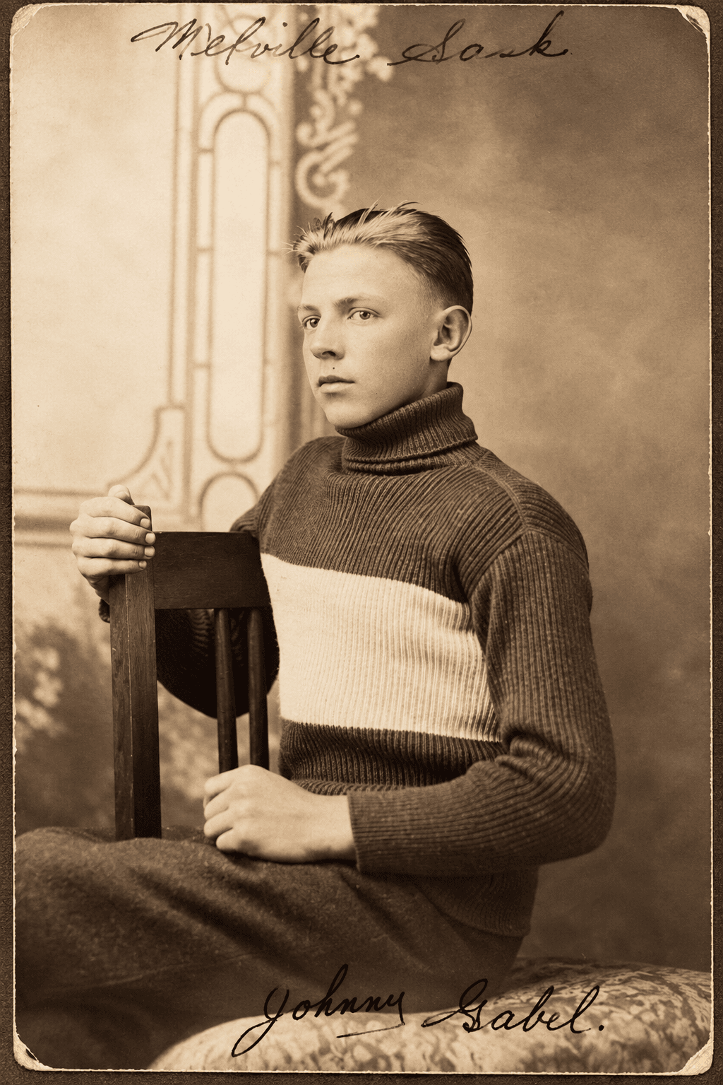 John Carl Jack Goebel as a teenager