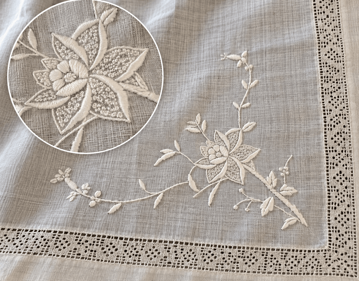 Example of Jennie's linen work