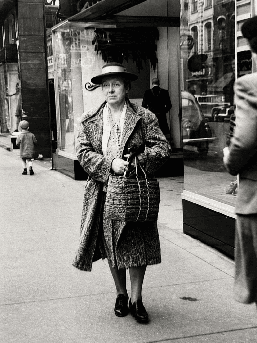 Rosella Victoria Vincent Rowley, downtown London, circa early/mid 1940s