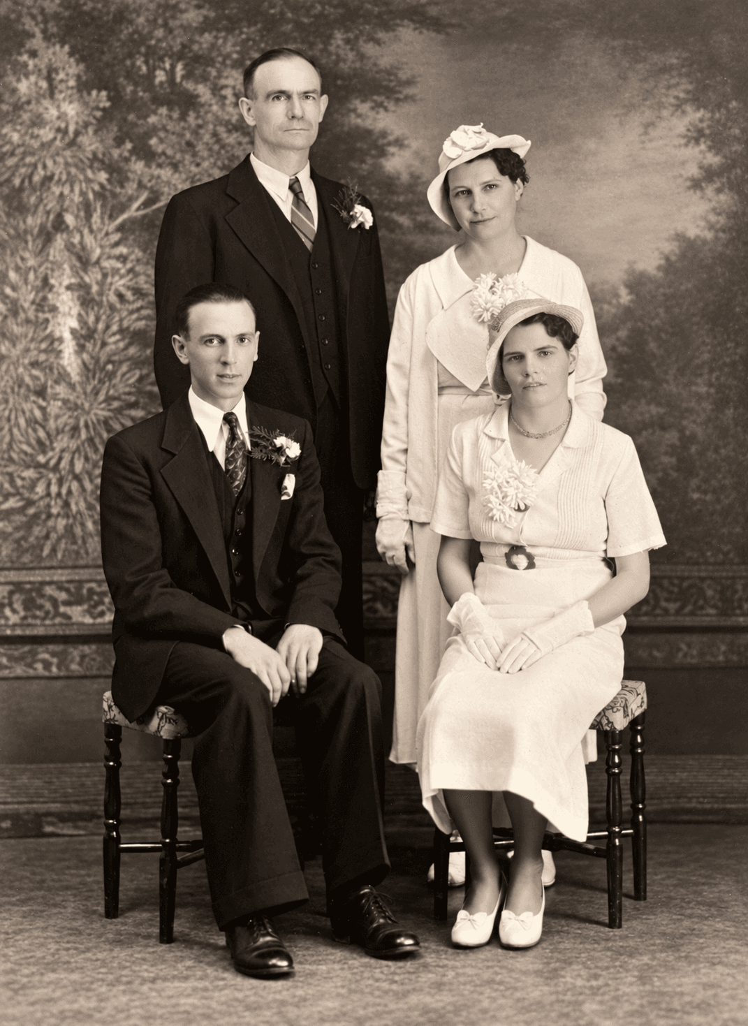 Violet and Jack's wedding photograph
